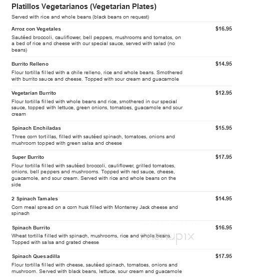 El Agave Richland - Richland, WA menu_pic
