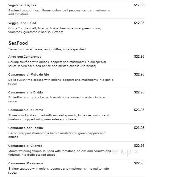 El Agave Richland - Richland, WA menu_pic