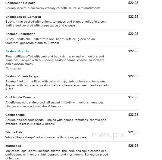 El Agave Richland - Richland, WA menu_pic