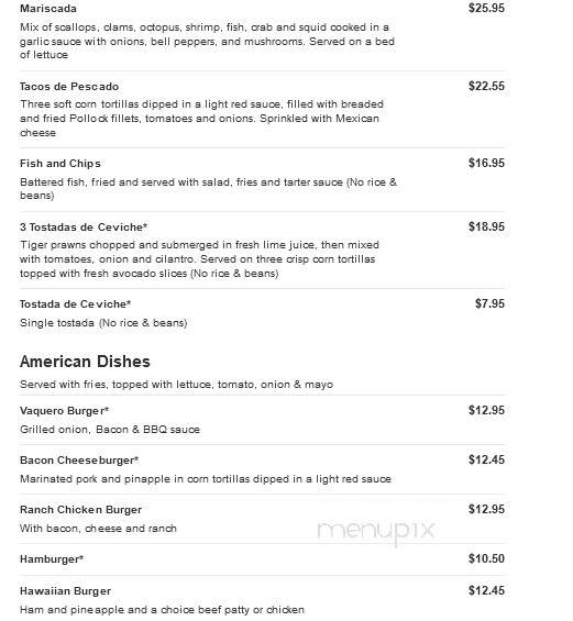 El Agave Richland - Richland, WA menu_pic