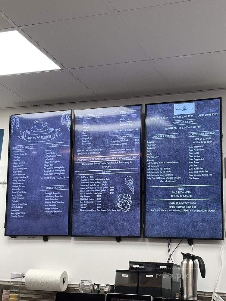 Brew 'N Bubble - Elgin, IL menu_pic