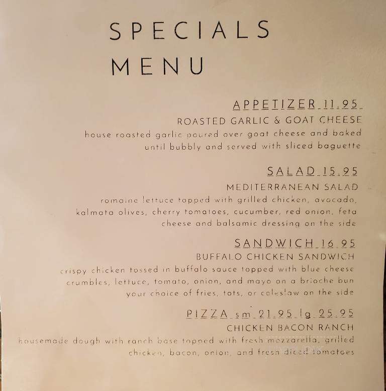 The Filling Station - Kingston, WA menu_pic