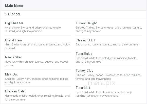 Max's Bagel & Bean Co - Stuart, FL menu_pic