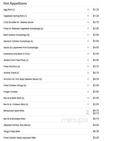 Difference Chinese Restaurant - Malverne, NY menu_pic