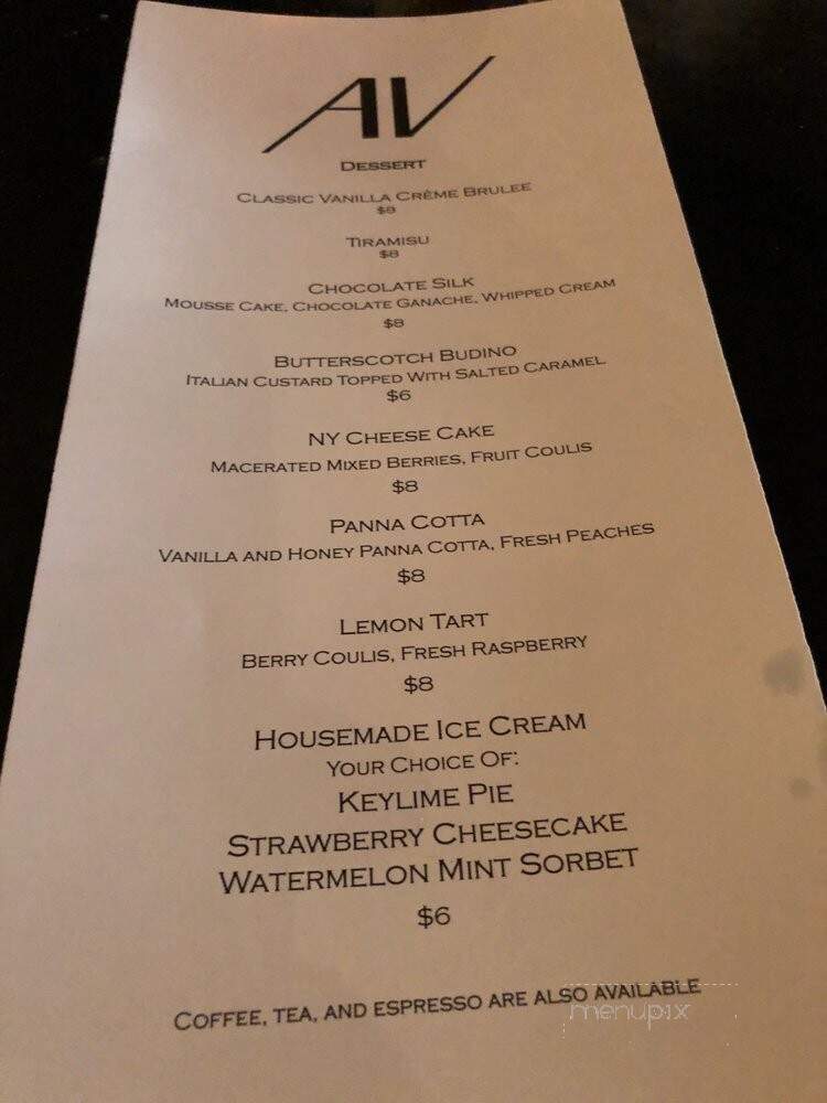 Av - Scranton, PA menu_pic