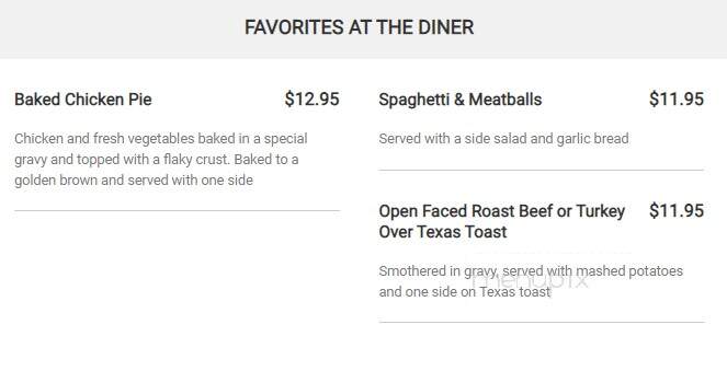 The Diner - Sevierville, TN menu_pic
