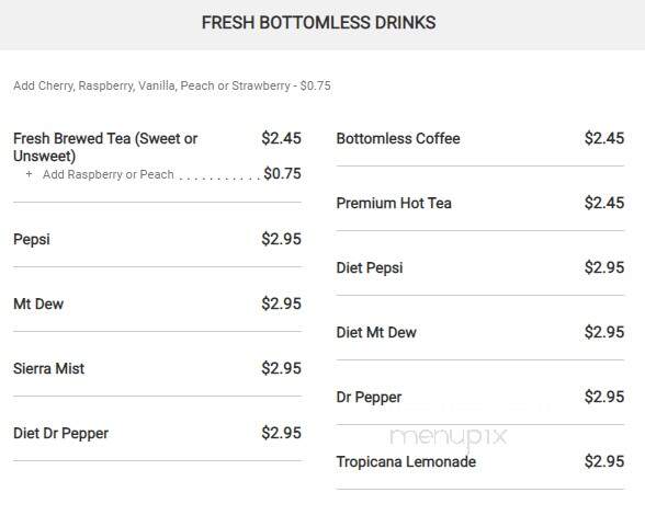 The Diner - Sevierville, TN menu_pic