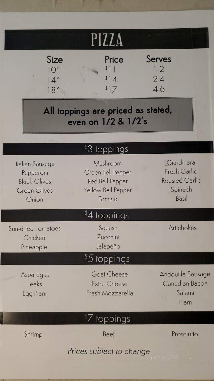 Larducci Pizzaria - Elkhorn, WI menu_pic