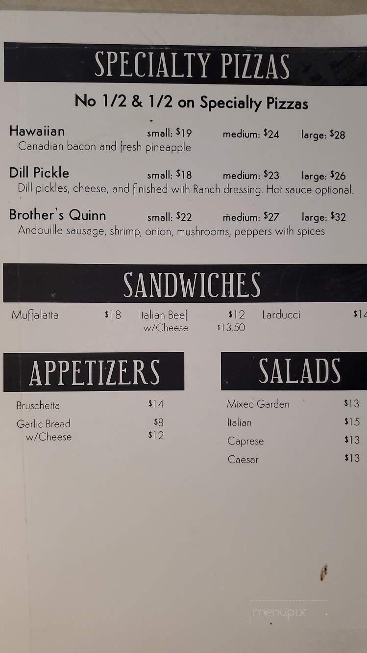 Larducci Pizzaria - Elkhorn, WI menu_pic