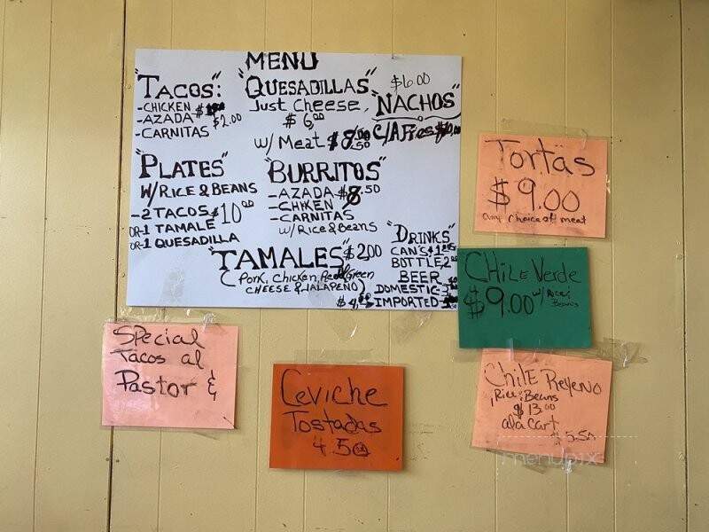La Posada - Courtland, CA menu_pic