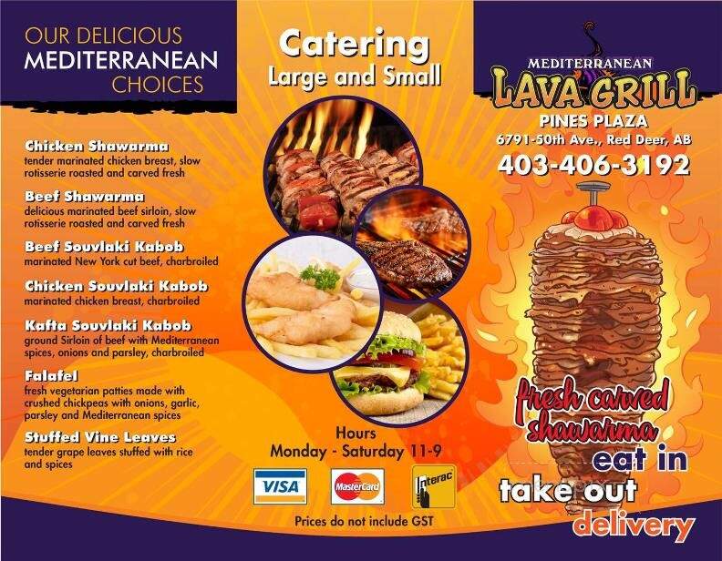 Mediterranean Lava Grill - Red Deer, AB menu_pic