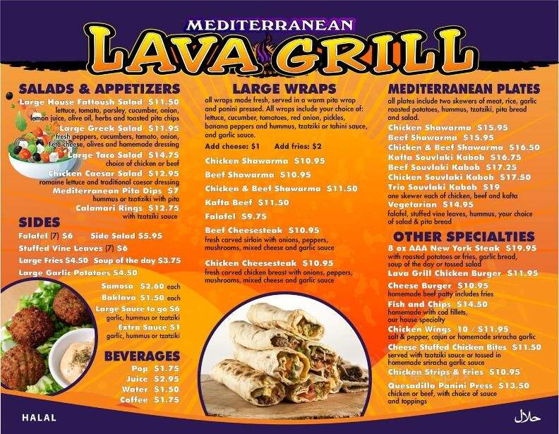 Mediterranean Lava Grill - Red Deer, AB menu_pic