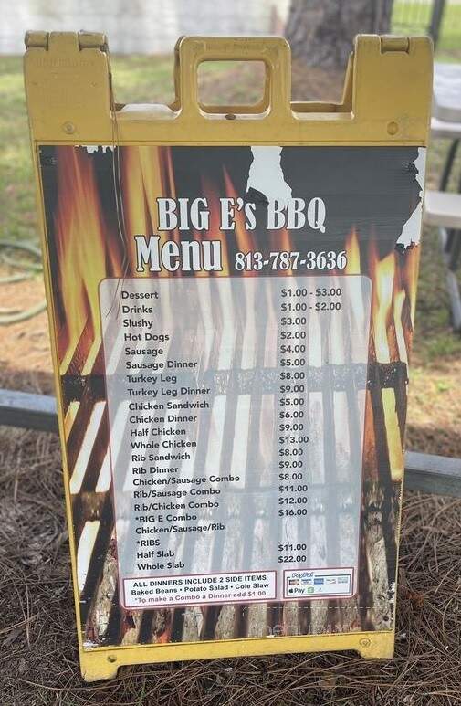 Big E's BBQ - Tampa, FL menu_pic