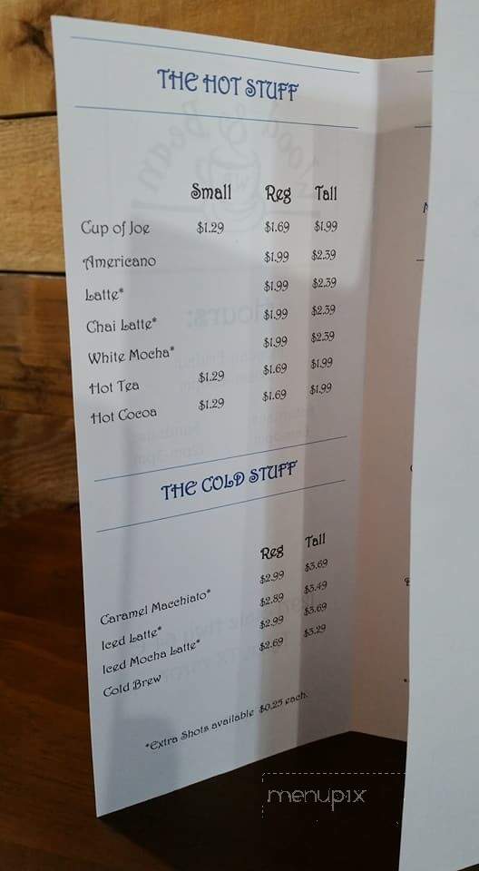 Wood and Bean - Tyler, TX menu_pic