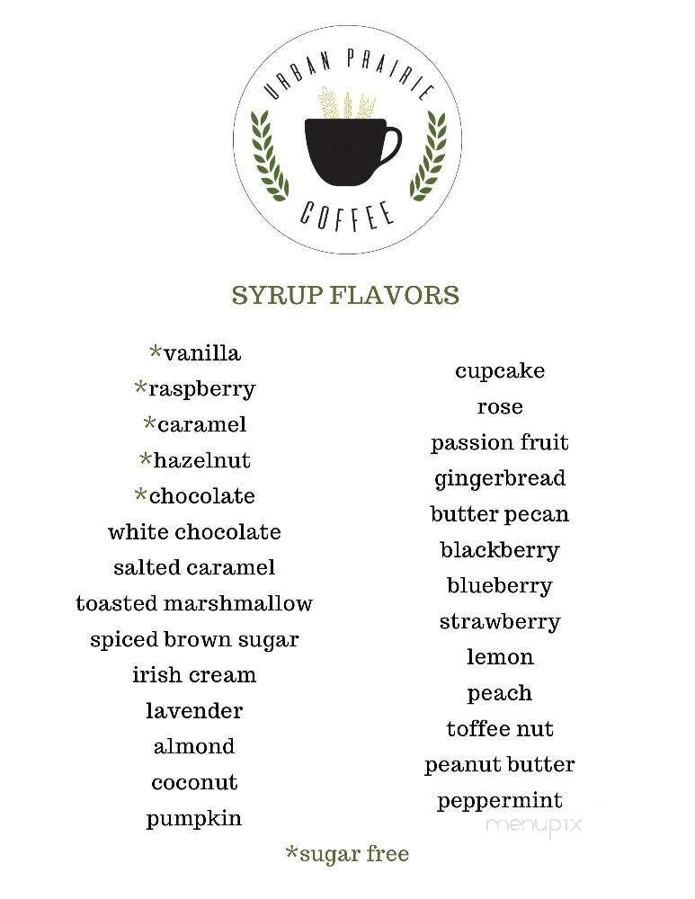 Urban Prairie Coffee - Mission, KS menu_pic