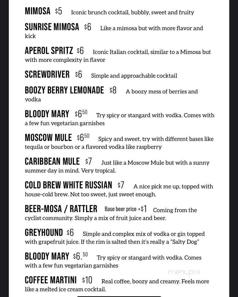 Grace Coffee - Madison, WI menu_pic