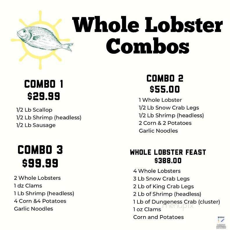 Flaming Crab - Easton, PA menu_pic