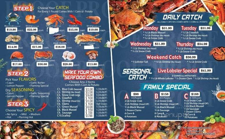 Flaming Crab - Easton, PA menu_pic