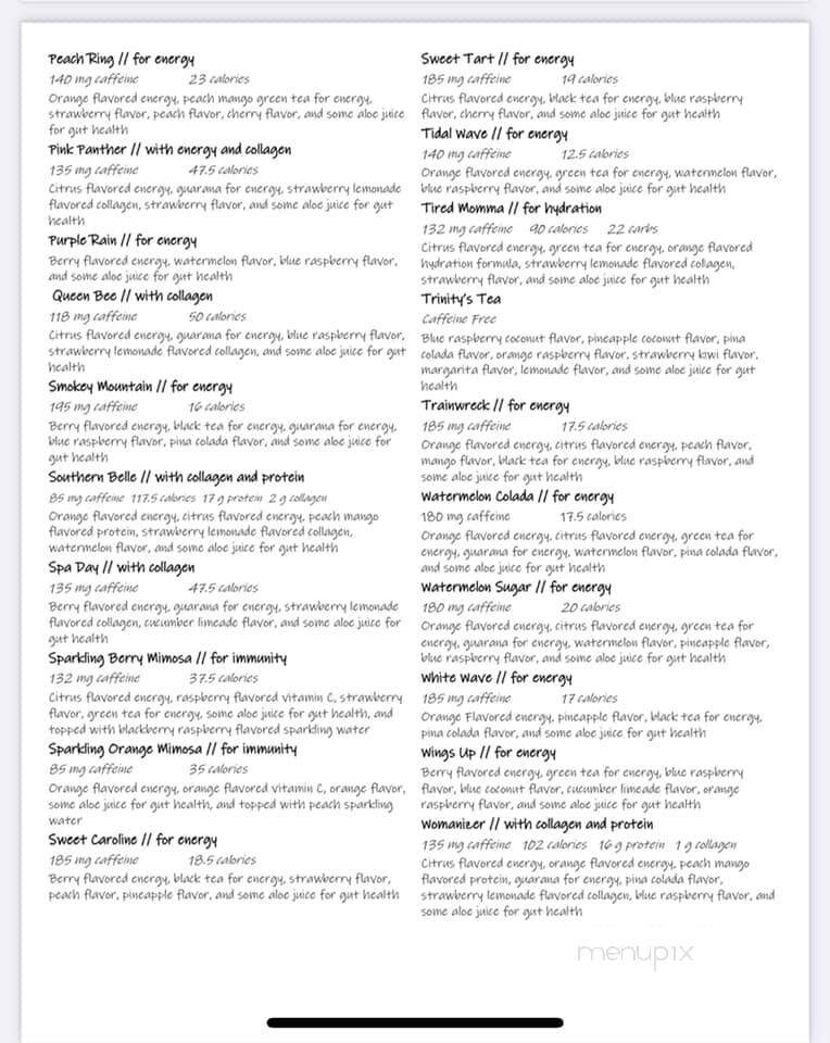 Barefoot Brew - Elizabethtown, NC menu_pic