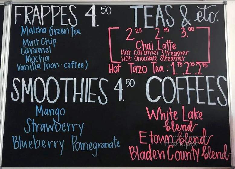 Barefoot Brew - Elizabethtown, NC menu_pic