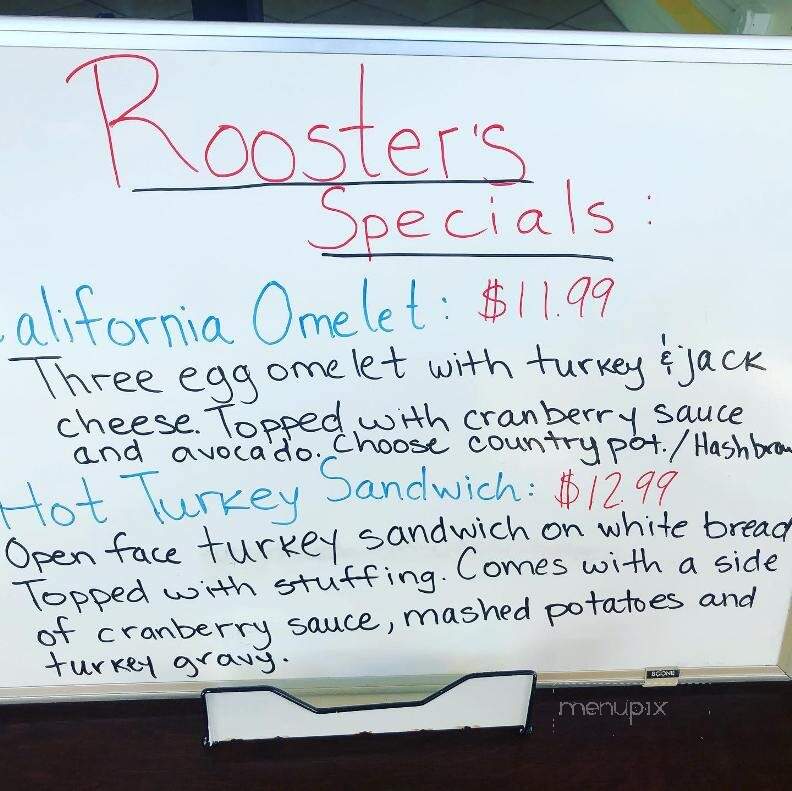 Rooster's Breakfast and Mimosas - Sacramento, CA menu_pic