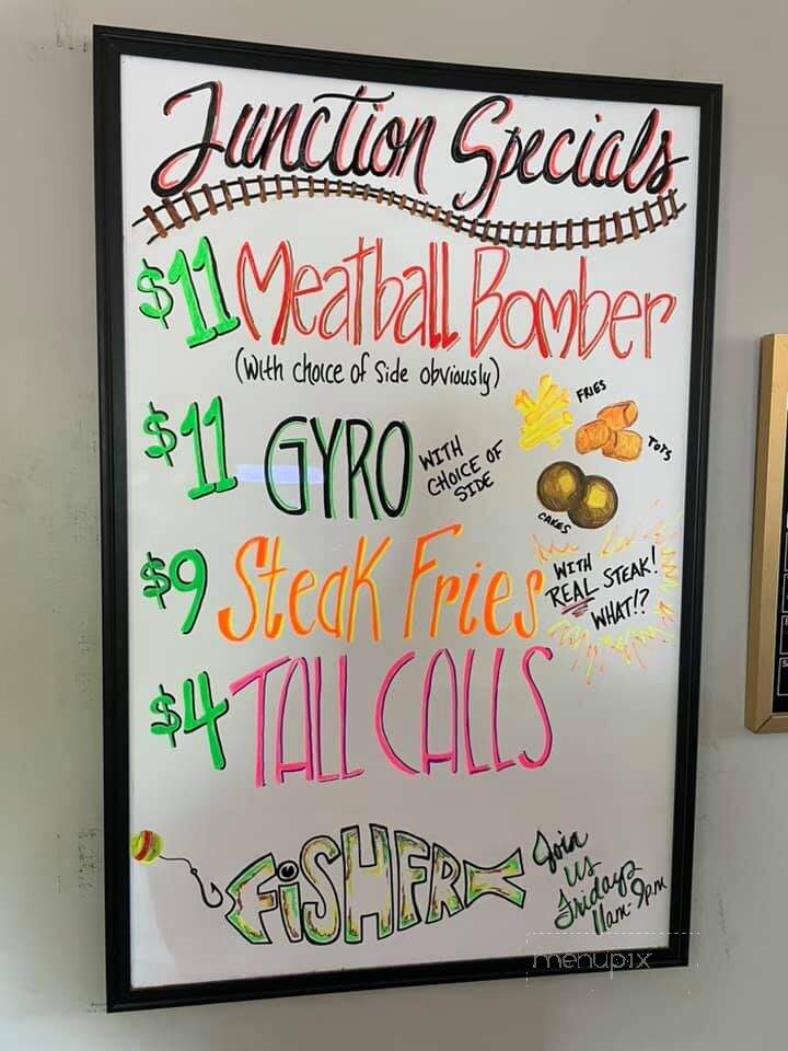 Junction Pub and Grill - Sturtevant, WI menu_pic