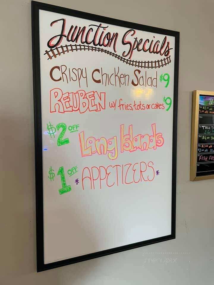 Junction Pub and Grill - Sturtevant, WI menu_pic