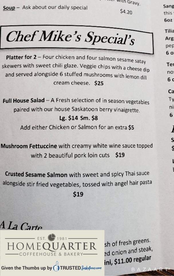 HomeQuarter Coffeehouse & Bakery - Saskatoon, SK