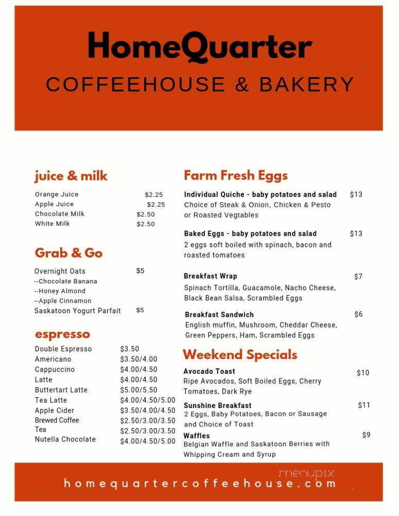 HomeQuarter Coffeehouse & Bakery - Saskatoon, SK