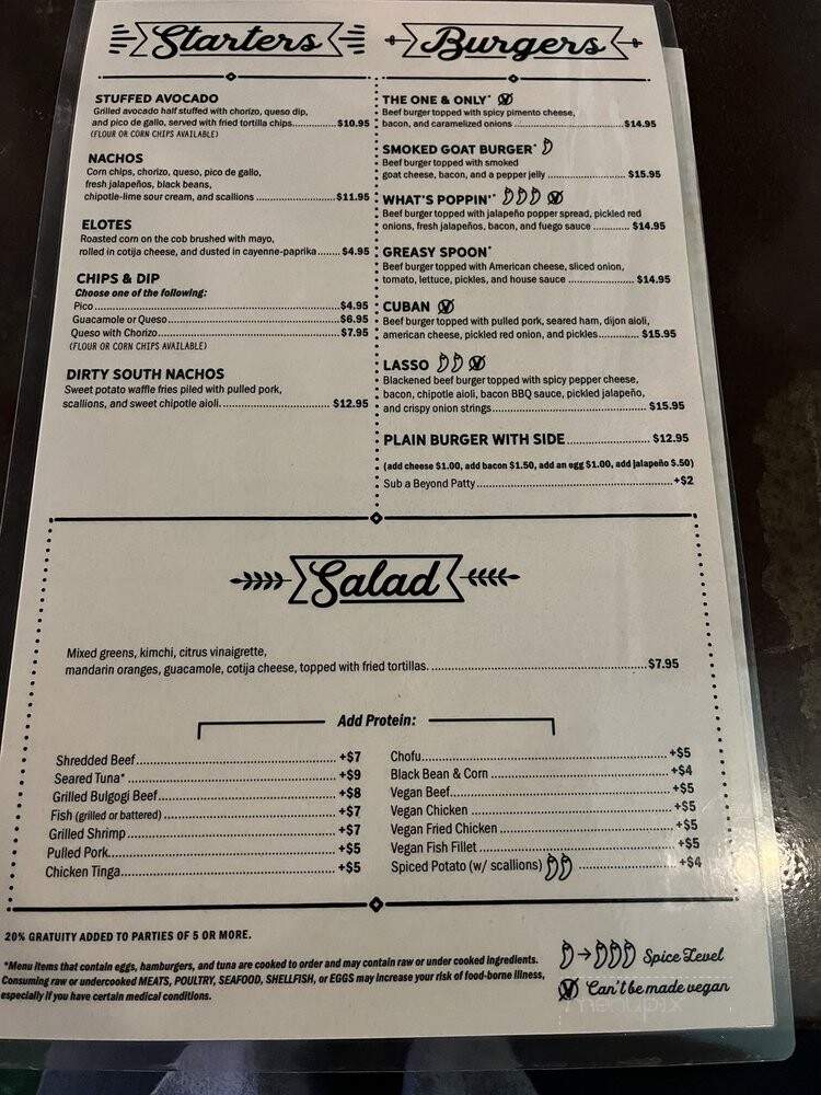 Crafted - Mebane, NC menu_pic