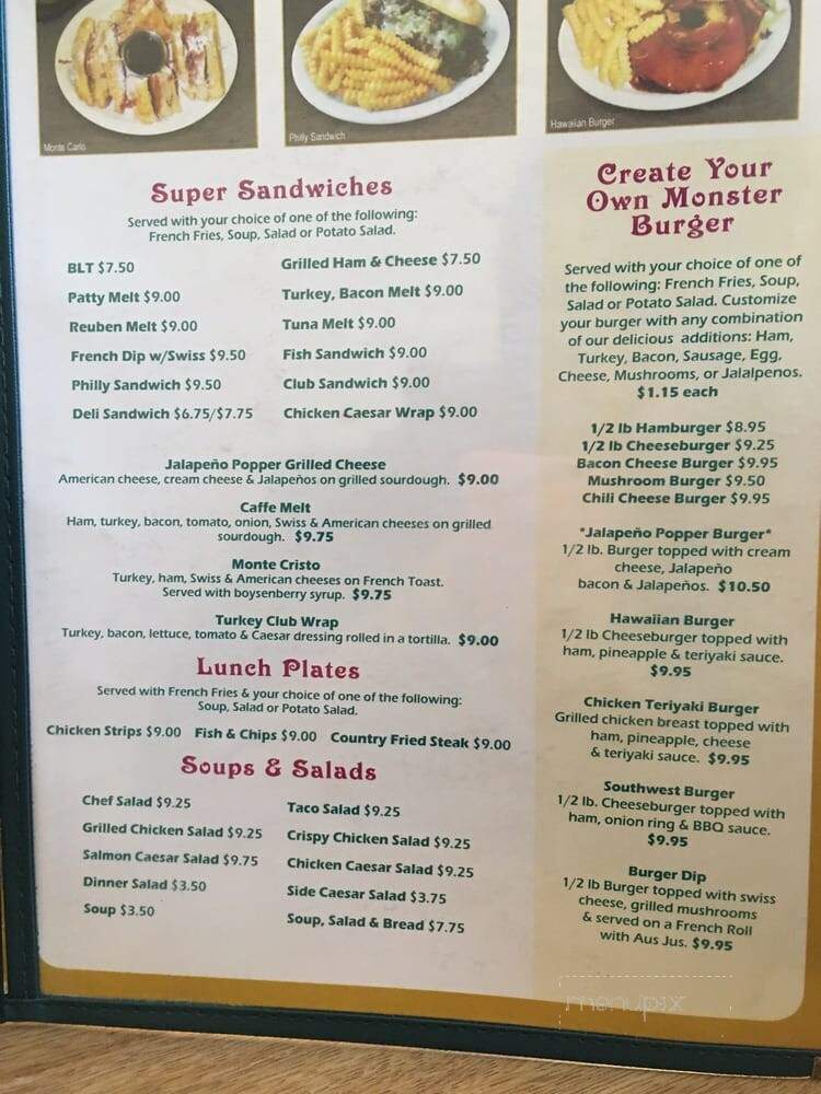 Waffles Cafe - Yakima, WA menu_pic
