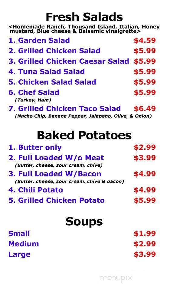 J's Deli - Dallas, TX menu_pic