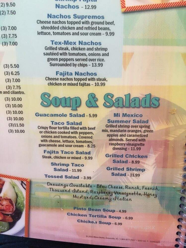 Mi Mexico Mexican Restaurant - New Smyrna Beach, FL menu_pic