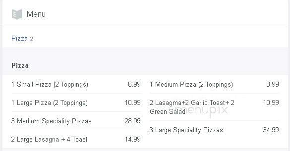 Papa Joe's Pizza - Surrey, BC menu_pic
