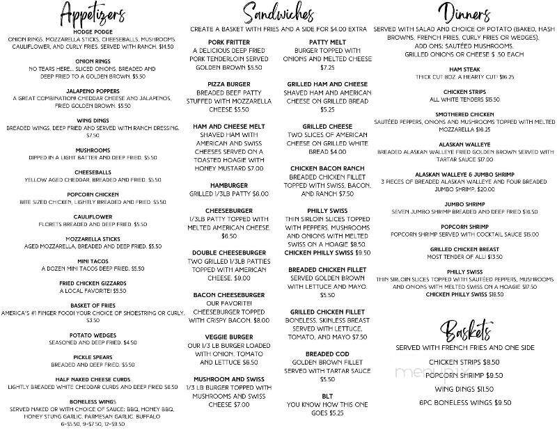 Schucky's Bar & Grill - Alta Vista, IA menu_pic