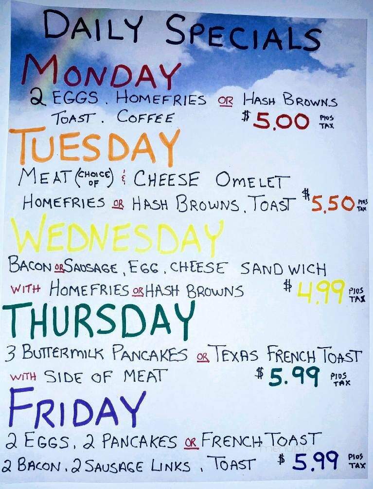 Dighton Country Diner - Dighton, MA menu_pic