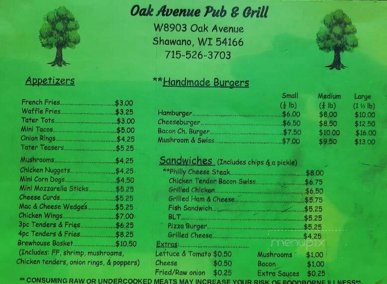 Oak Avenue Pub & Grill - Shawano, WI