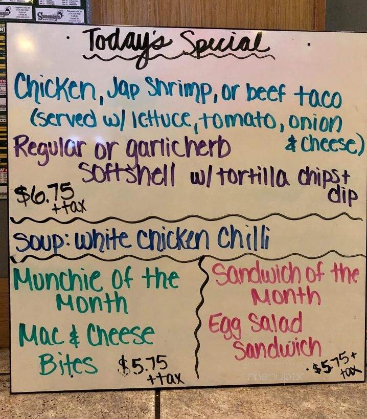 Sweeney's Bar & Grill - Chippewa Falls, WI menu_pic