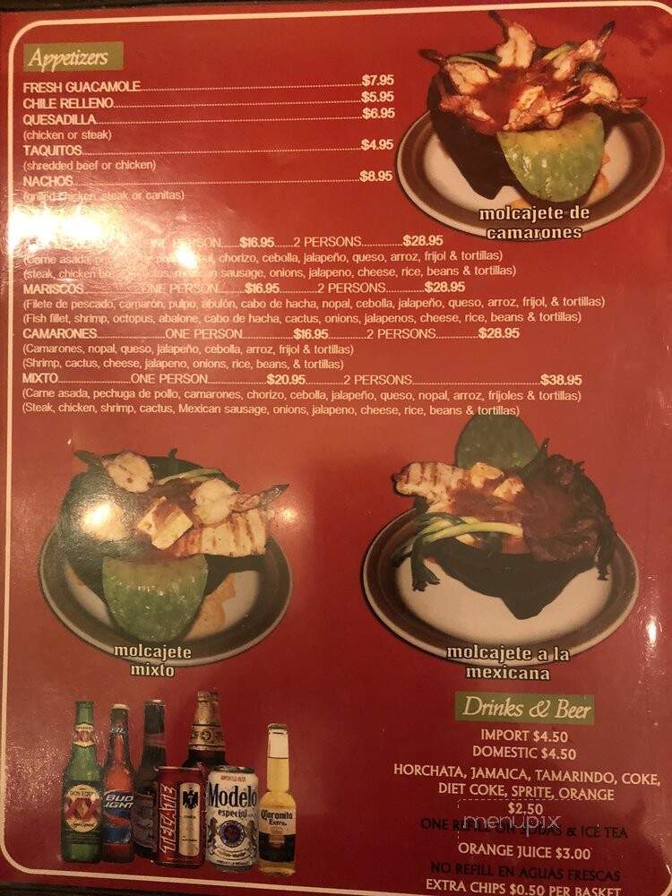 El Tequilense - Downey, CA menu_pic
