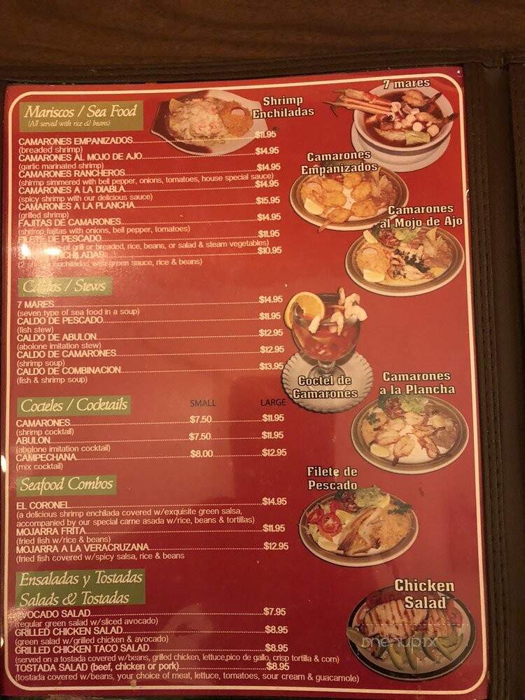 El Tequilense - Downey, CA menu_pic