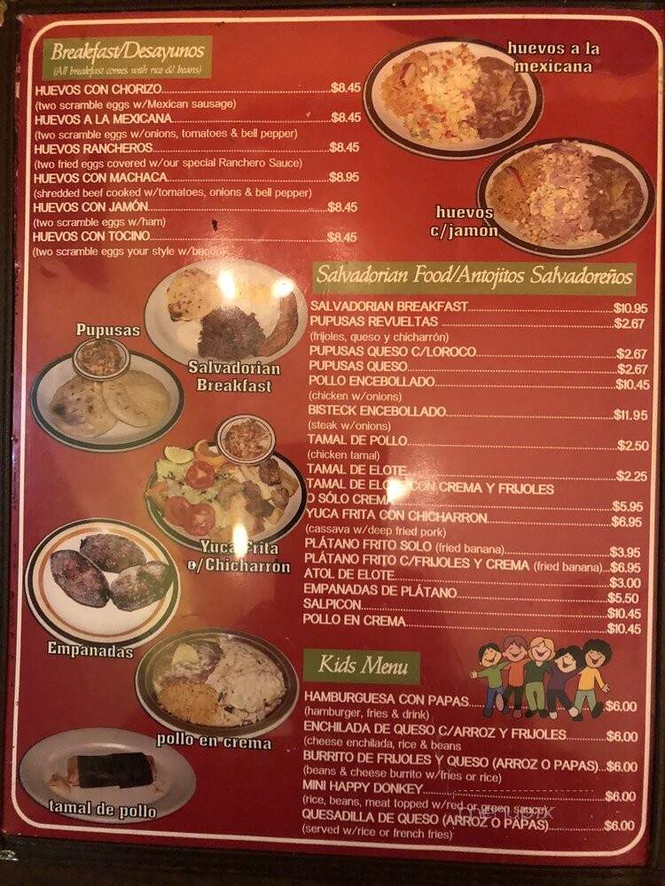 El Tequilense - Downey, CA menu_pic