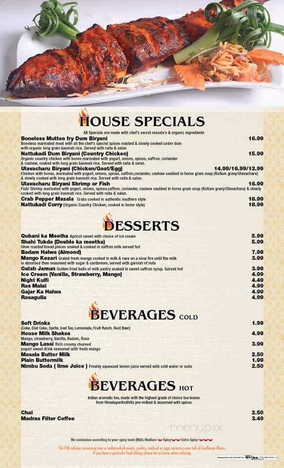 House of Biryani's and Kebabs - Dayton, NJ menu_pic