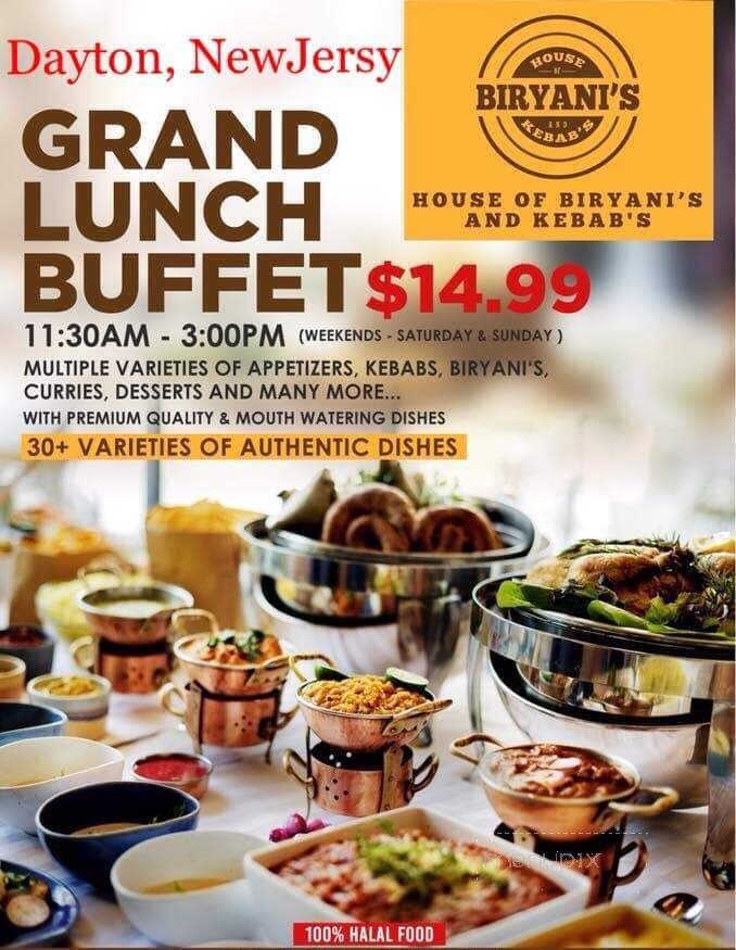 House of Biryani's and Kebabs - Dayton, NJ menu_pic