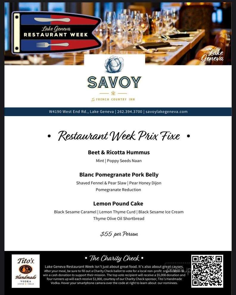 Savoy - Lake Geneva, WI