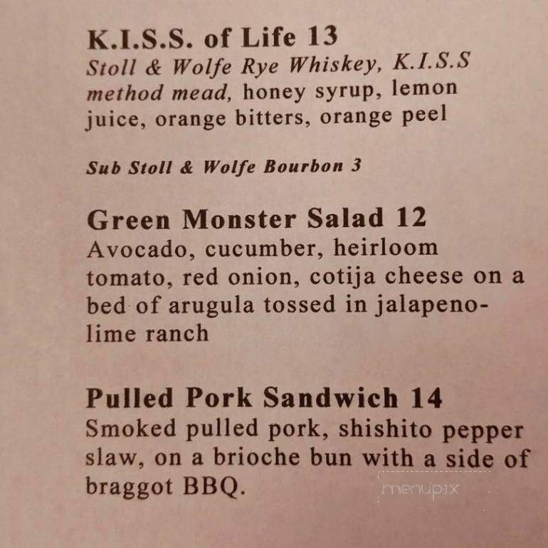 ARTifice Ales & Mead - Manheim, PA menu_pic