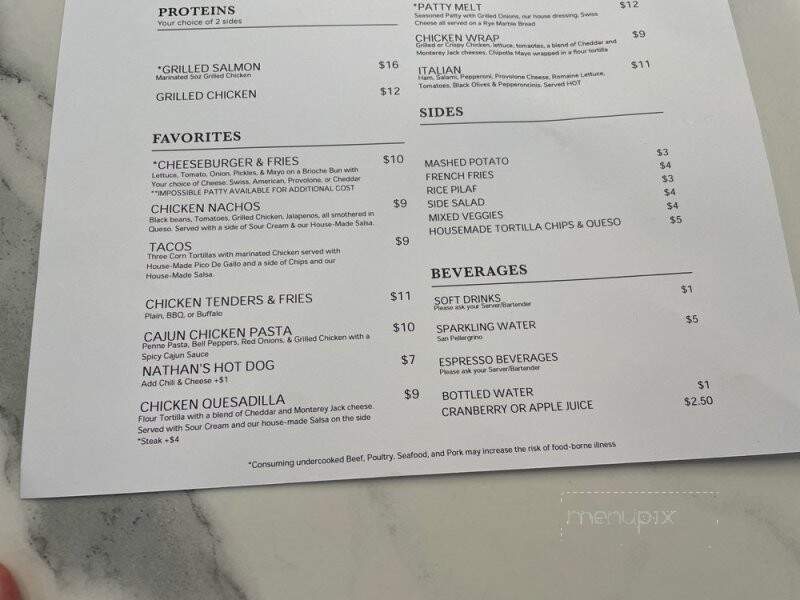 Thirty Four Bar & Bistro - Irvine, CA menu_pic