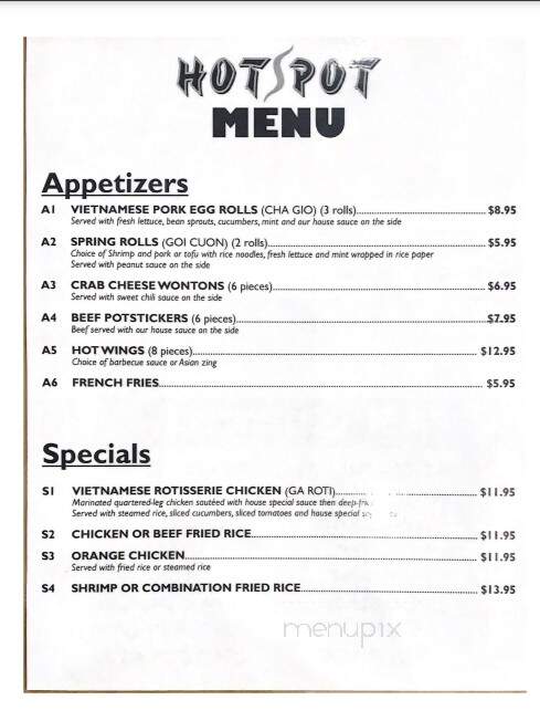 The Hot Spot - Colorado Springs, CO menu_pic