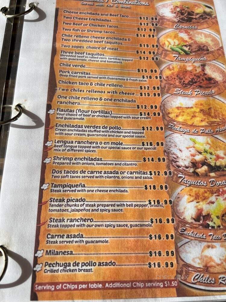 Cielito Lindo Restaurant - Riverside, CA menu_pic