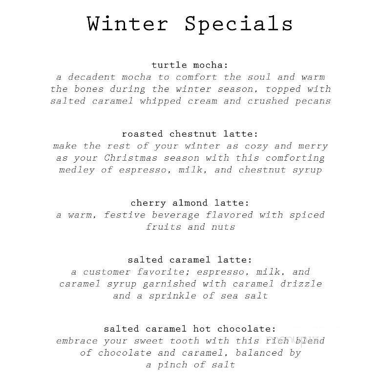 Fresh Grounds Coffee Shop - Greenville, PA menu_pic