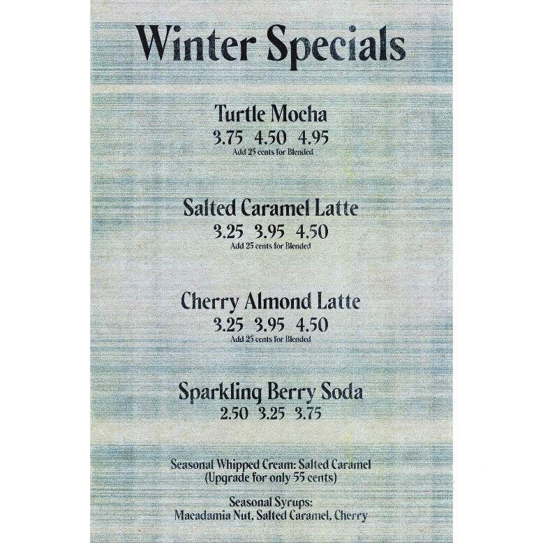Fresh Grounds Coffee Shop - Greenville, PA menu_pic